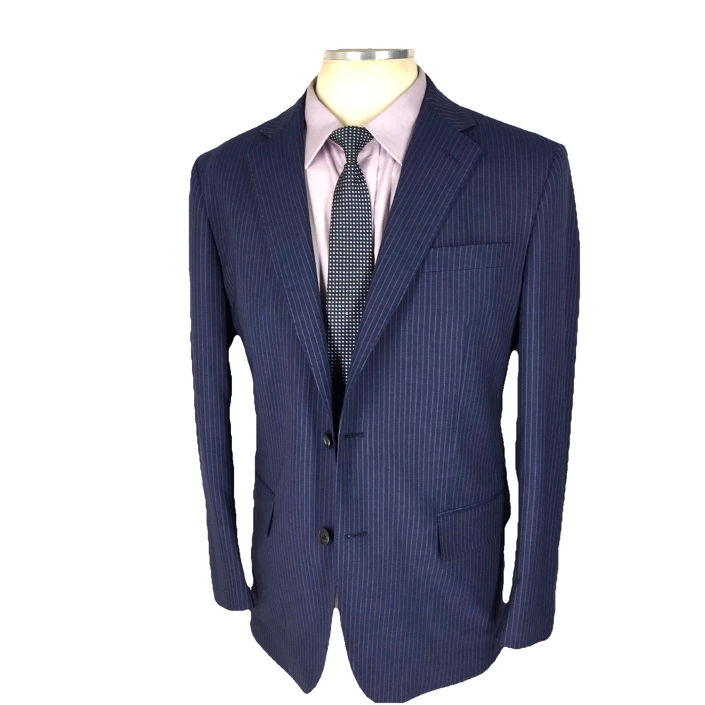 NWOT 40/41R Brooks Brothers Explorer Vitale Barberis Italy 2 Button Blazer Navy - Picture 15 of 16